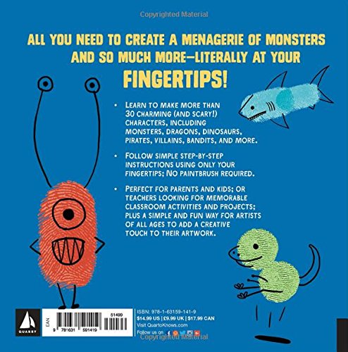 Fingerprint Monsters and Dragons: and 100 Other Adventurous Creatures (Fingerprint Art)