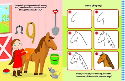 Watch Me Read and Draw: On the Farm: A step-by-step drawing & story book - Includes flip-out drawing pad and more than 30 stickers