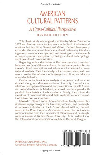 American Cultural Patterns: A Cross-Cultural Perspective