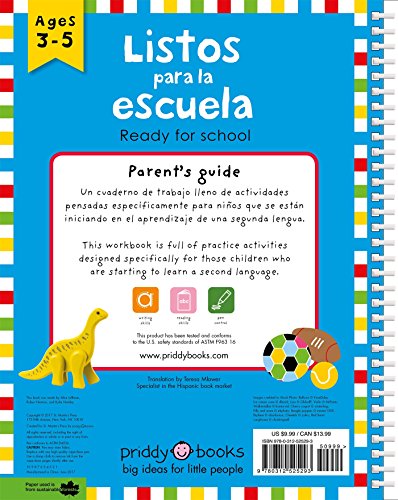 Wipe Clean: Bilingual Workbook Ready for School: Ages 3-5; with wipe clean pen (Wipe Clean Activity Books) (Spanish Edition)