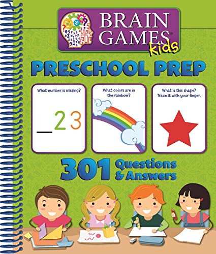 Brain Games Kids: Preschool Prep - 301 Questions and Answers - PI Kids