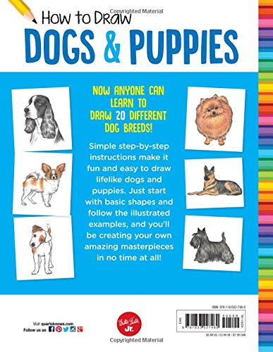 How to Draw Dogs & Puppies: Step-by-step instructions for 20 different breeds (Learn to Draw)