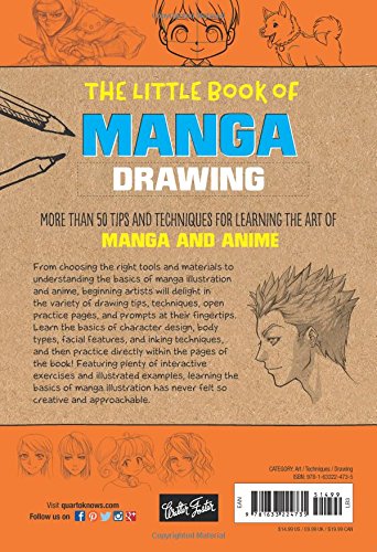 The Little Book of Manga Drawing: More than 50 tips and techniques for learning the art of manga and anime (The Little Book of ..., 3)