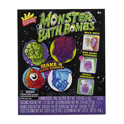 Scientific Explorer Monster Bath Bombs Kids Bath Bomb Soap Kit