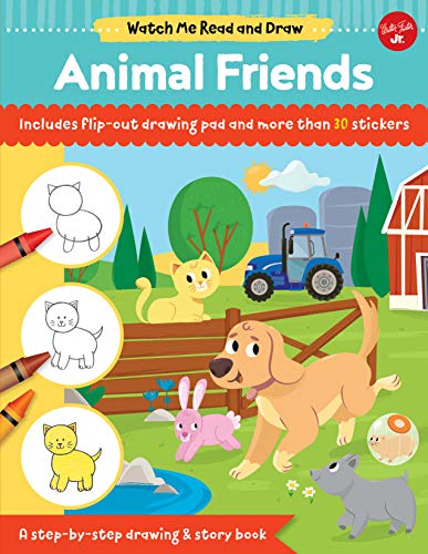 Watch Me Read and Draw: Animal Friends: A step-by-step drawing & story book