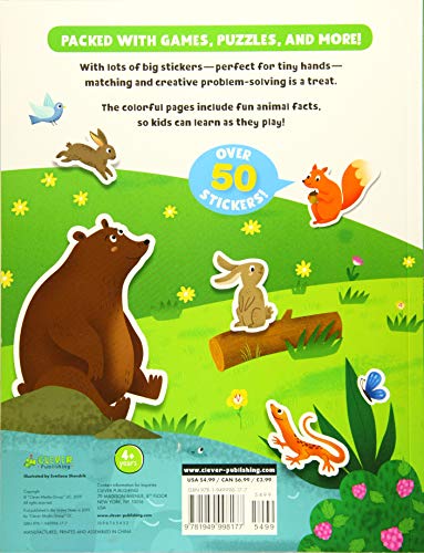 Animals Stickers and Activity Book (Clever Sticker & Activity)