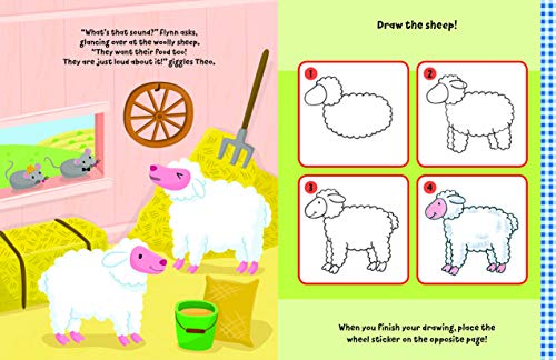 Watch Me Read and Draw: On the Farm: A step-by-step drawing & story book - Includes flip-out drawing pad and more than 30 stickers