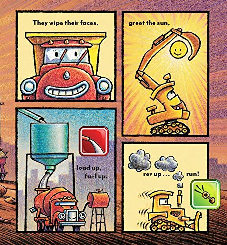 Mighty, Mighty Construction Site Sound Book (Books for 1 Year Olds, Interactive Sound Book, Construction Sound Book) (Goodnight, Goodnight Construction Site)