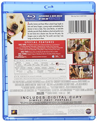 Marley & Me (Three-Disc Bad Dog Edition) [Blu-ray]