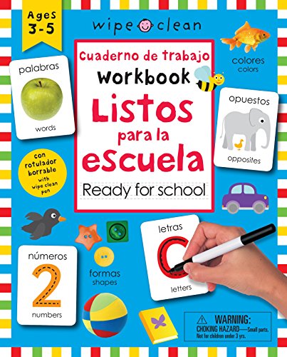 Wipe Clean: Bilingual Workbook Ready for School: Ages 3-5; with wipe clean pen (Wipe Clean Activity Books) (Spanish Edition)